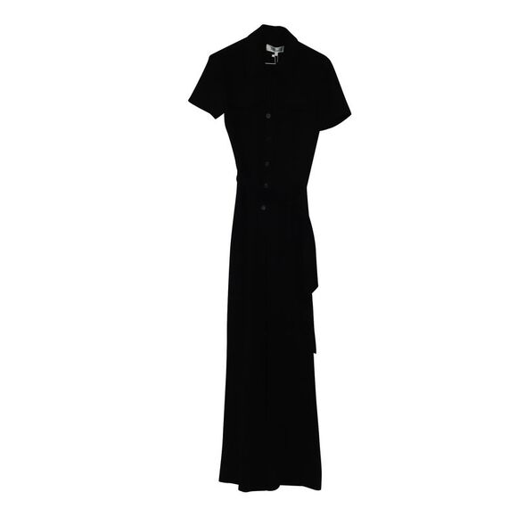 Diane von Furstenberg Daisy Jumpsuit in Black Polyester